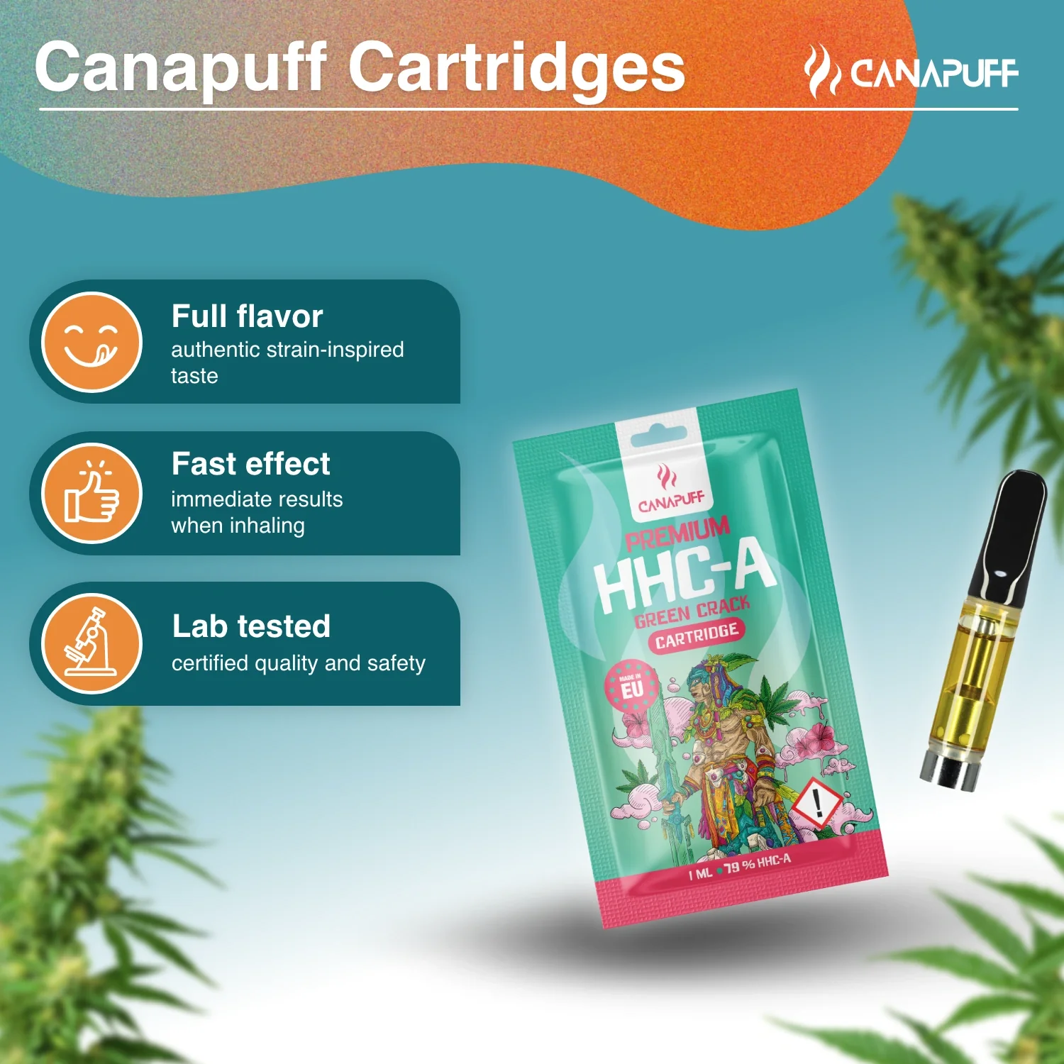 HHC-A Cartridge Green Crack 79% - Image 2
