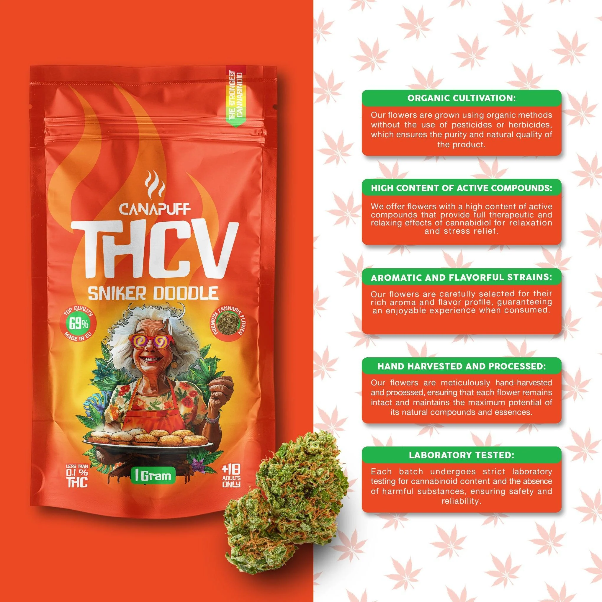 THCv Flowers Sniker Doodle 69% - Image 2