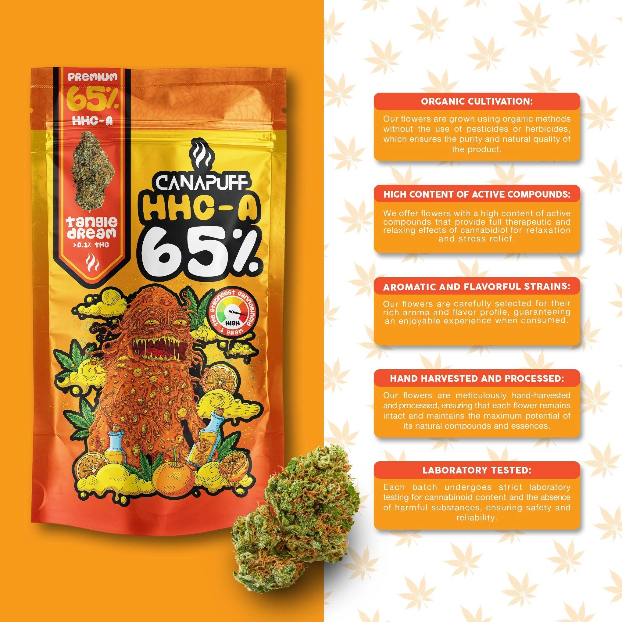 HHC-A Flowers Tangie Dream 65% - Image 11