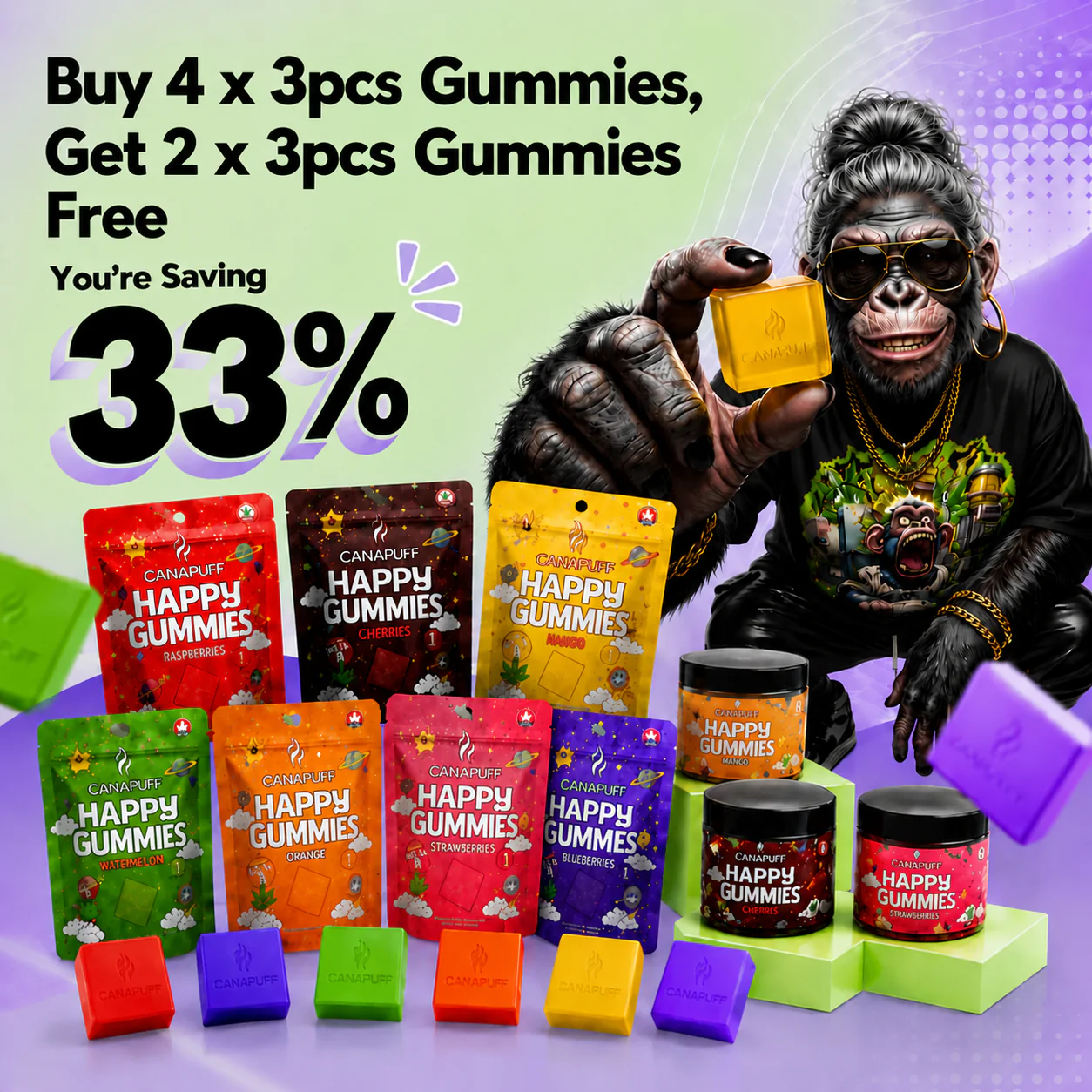 Gummy Deal: Buy 4 get 2 for FREE