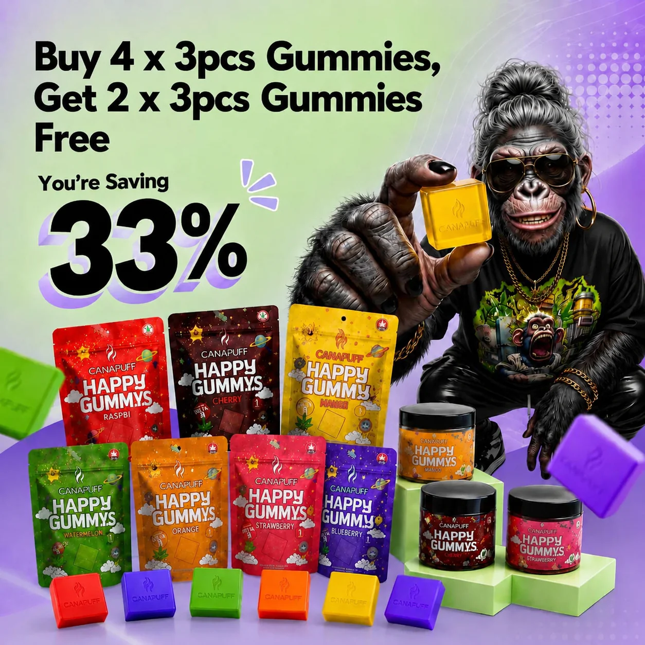 Gummy Deal: Buy 4 get 2 for FREE - Image 2