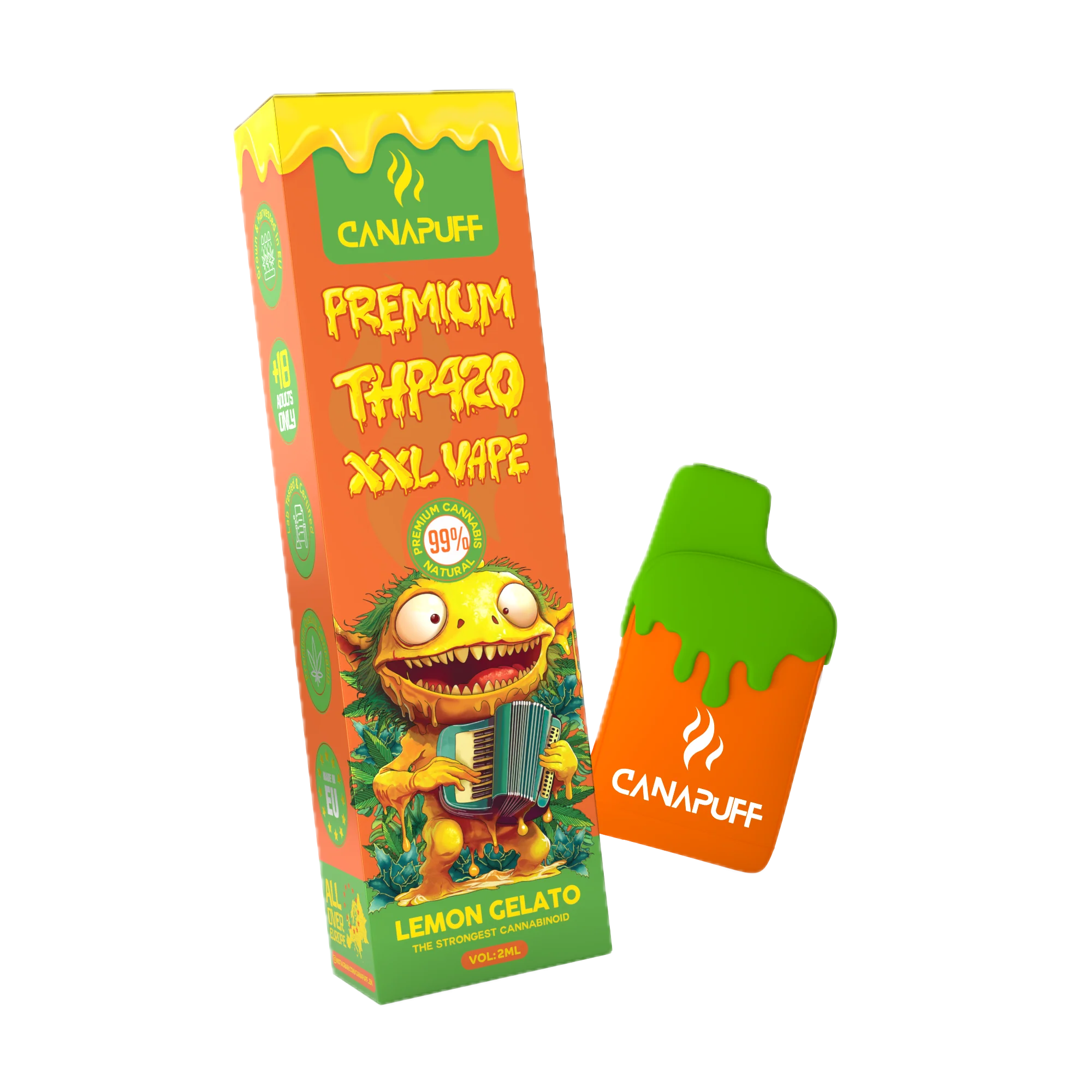 THP420 XXL Vape Lemon Gelato 99% 2ml