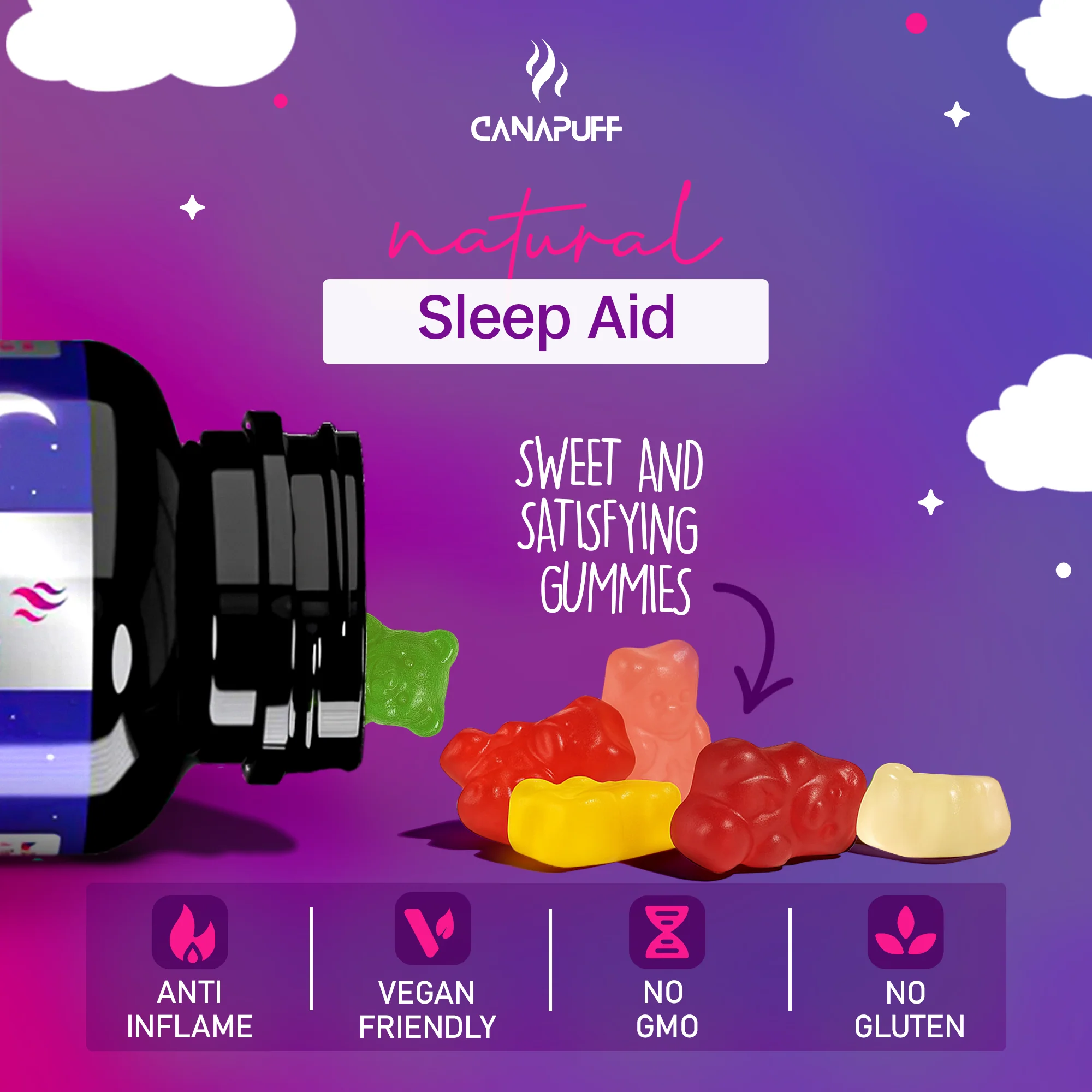 Melatonin+CBN Gummies Raspberry - Image 11