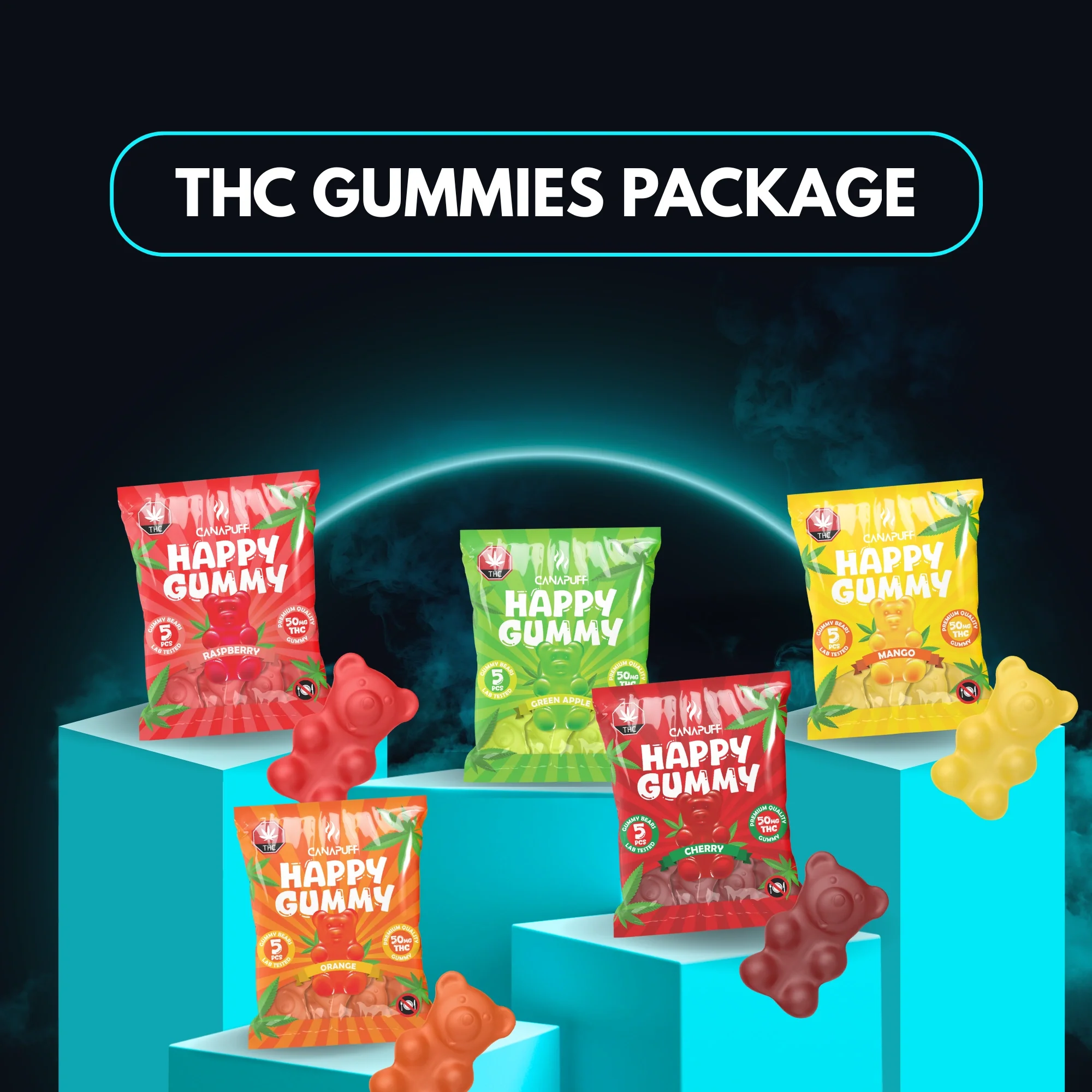 Delta 9 Gummy Package (5x 5pcs)
